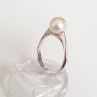 Elegante Vintage Perlenring  800 Silber Gr 16,1 mm