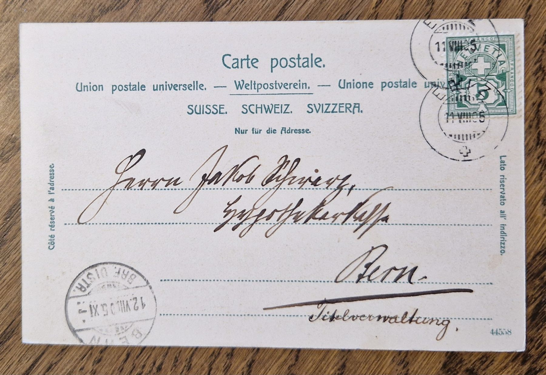 Cartes postales: Thun 1905 – D'occasion à Ebikon par Donar50 1