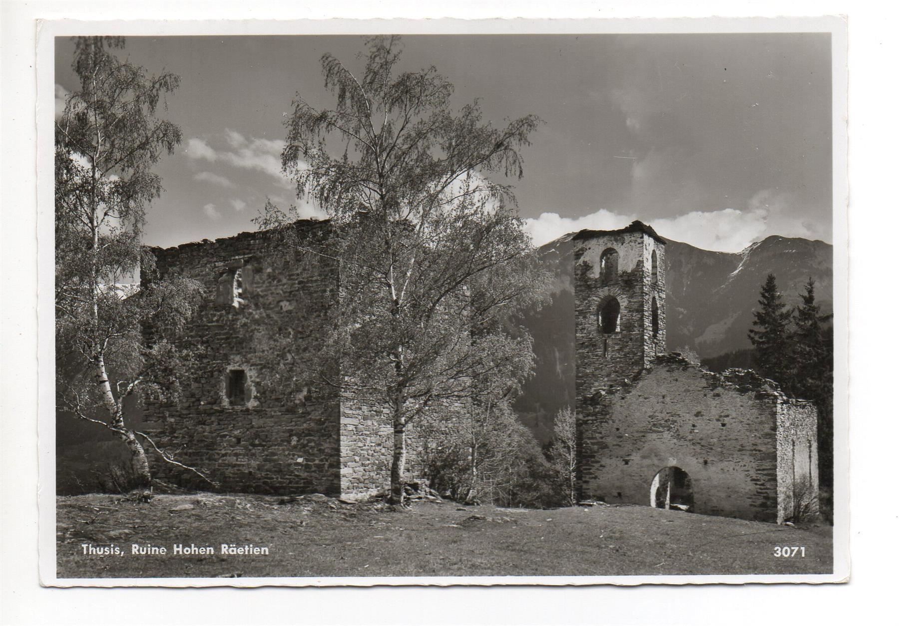 Cartoline postali: THUSIS Ruine Hohen Räetien – Usato da Jona venduto da philajona