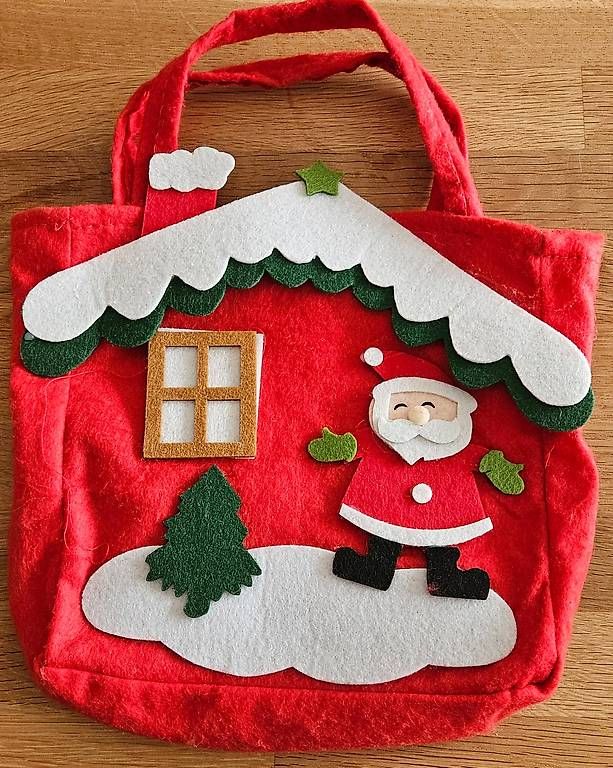 Borse & Zaini: Tasche mit Weihnachtsmotiv – Usato da Rudolfstetten venduto da sho_6z79