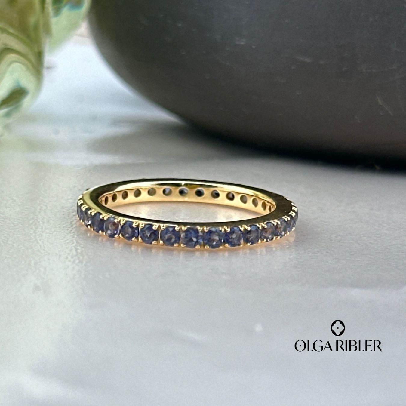 Olga Ribler Anelli: Memory Ring mit Iolith – Sterling Silber Gr 59 – Nuovo (secondo la descrizione) da Luzern venduto da Schmuckoutlet 4