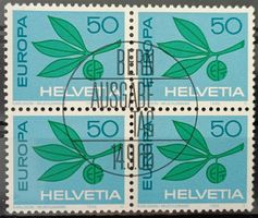 1965 Europamarken Viererblock ET