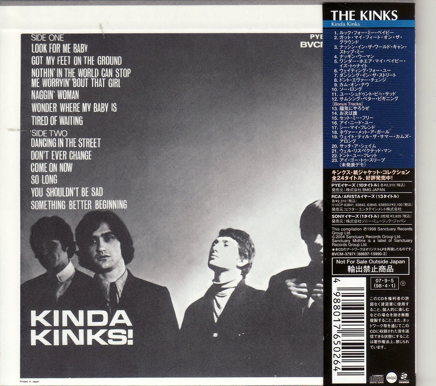 CDs: The Kinks – Kinda Kinks – Neu (gemäss Beschreibung) aus Boussens von catfood01 1