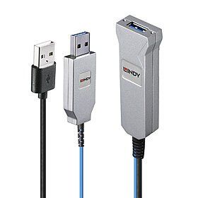 Cavi: Lindy 100m Fibre Optic USB 3.0 Kabel – Nuovo e nell'imballaggio originale da Berneck venduto da Koenner.J