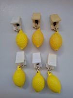 6 Stk. Tischtuch Halter (Clips zum Beschweren) Zitronen