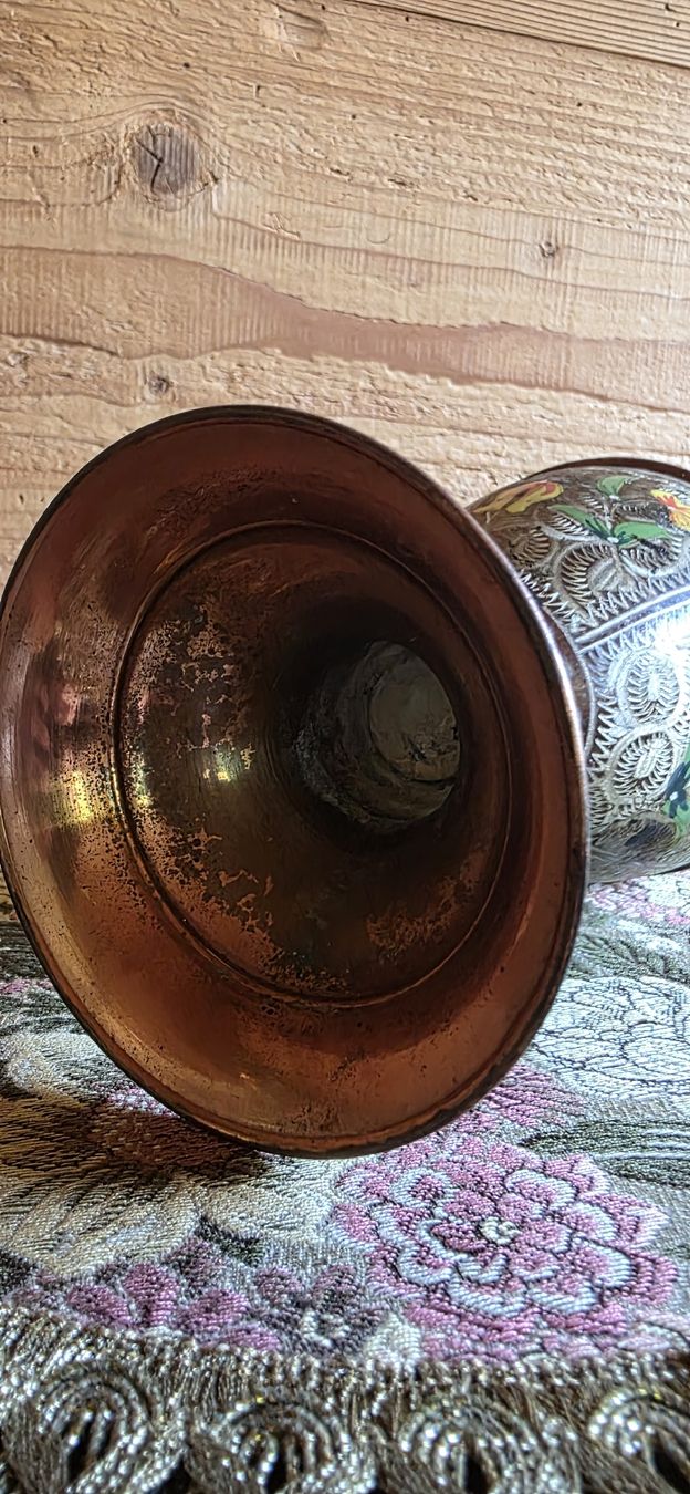 Vasi & Recipienti: Grosse Blumige Kupfer Vase – Usato da Wolfhalden venduto da Nati-Nati 3
