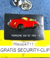 PORSCHE 356 SC 1963 OLDI AUTO PIN GLASIERT mit SECURITY-CLIP