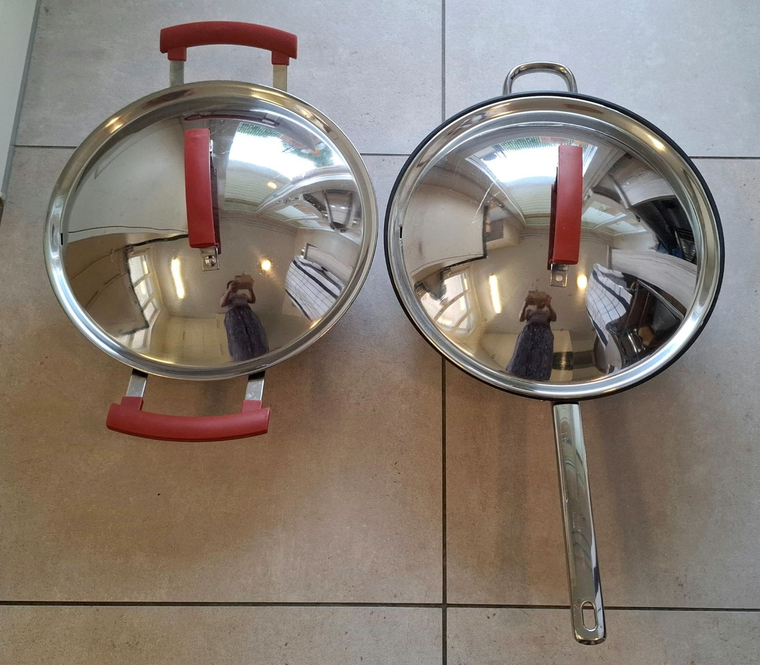 Padelle: 2x Grosse IKEA Wok Pfannenset mit Deckel. – Usato da Rotkreuz venduto da keerthdi 8