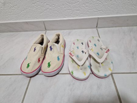 Polo Ralph Lauren Kinderschuhe Set, Flipflops Gr. 31,5