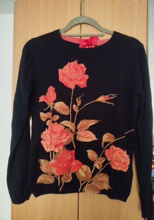 Phase Eight Pullover Gr. 40/42 mit Rosen