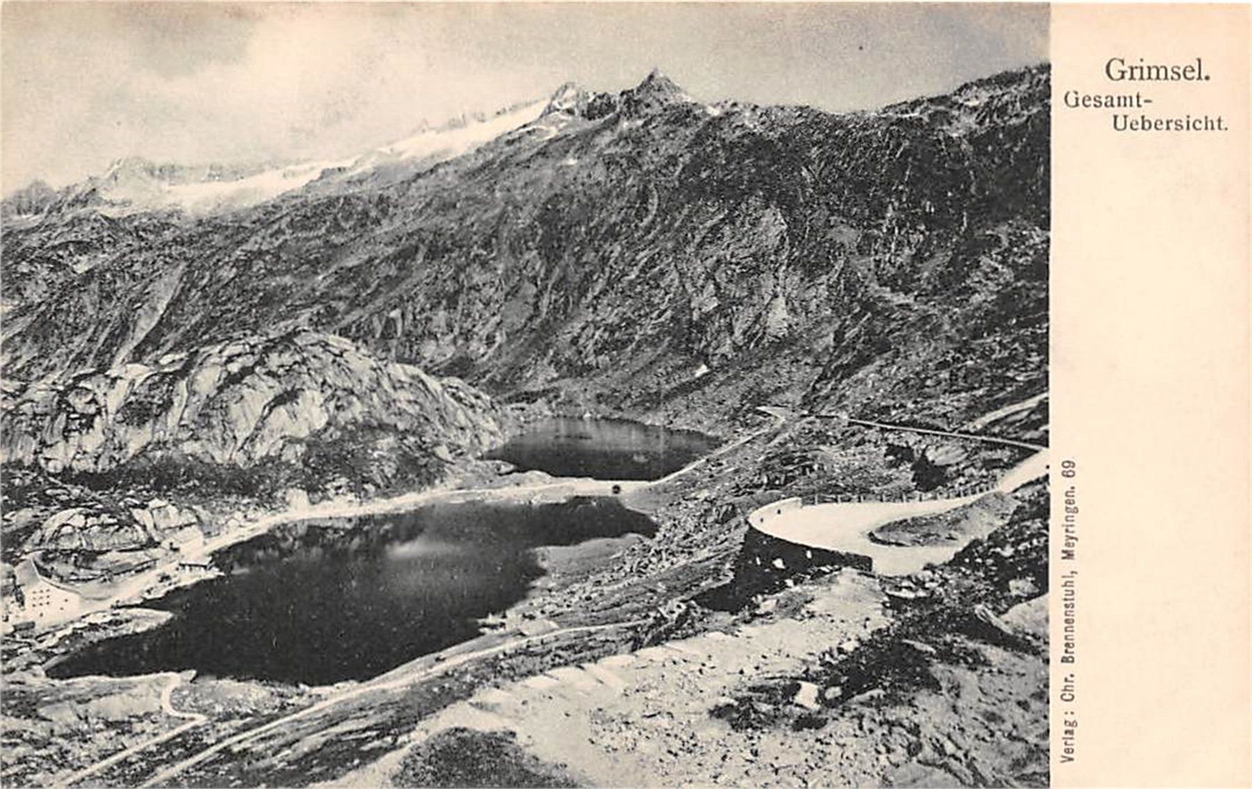 Cartoline postali: Grimsel, Gesamtübersicht – Usato da Ottikon b.Kemptth. venduto da Neptun1974