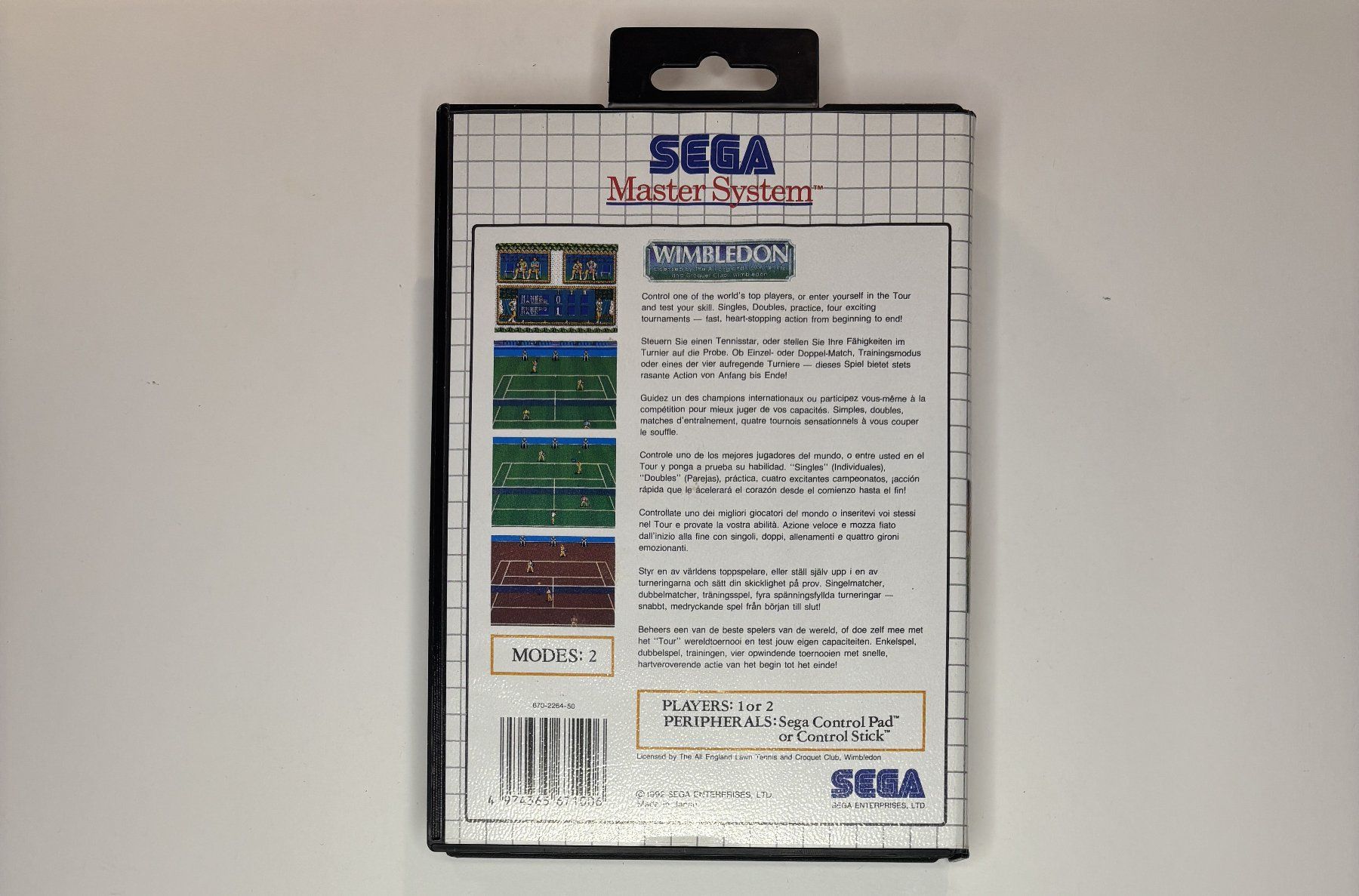 Sega Giochi: SMS - Wimbledon – Usato da Allschwil venduto da Bullach 2