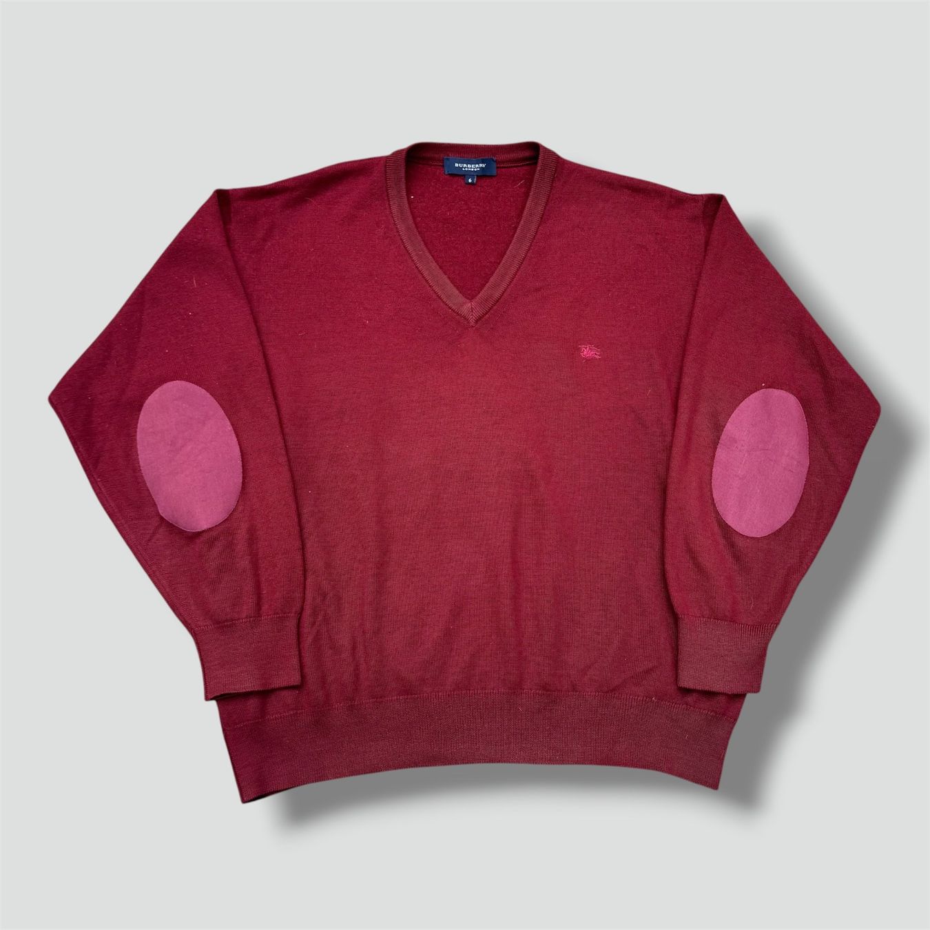 Burberry Maglioni & Felpe: Burberry London vintage red wool sweatshirt retro pull – Usato da St. Gallen venduto da sourced_limited