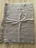 H&M Winterschal, beige gestreift, neuwertig