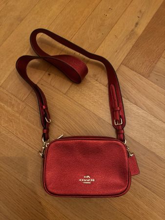 Umhängetasche COACH Leder Rot Damen