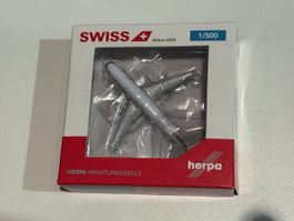 Herpa 524162 Swiss Airbus A320 Modell 1/500 neu im OVP