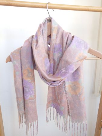 Damen Schal mit schönem Muster ca. 38cm x 170 cm