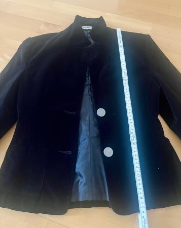 Samt Jacke schwarz Grösse 36 in sehr gutem Zustand