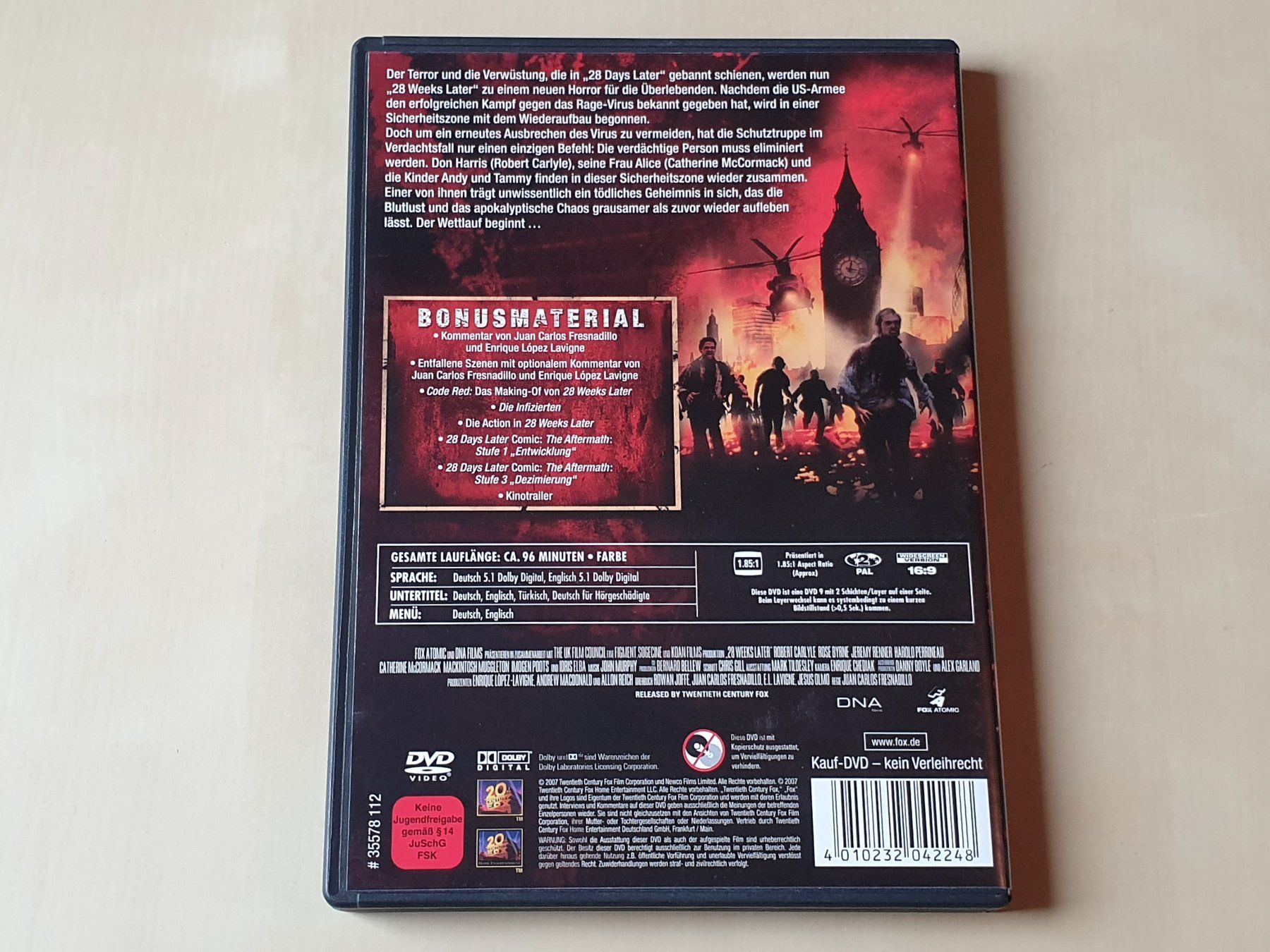 Tous les DVDs: 28 Weeks later – D'occasion à Stansstad par collectorsshop 1