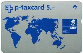 Taxcard KF-48 Knürr AG Weltkarte