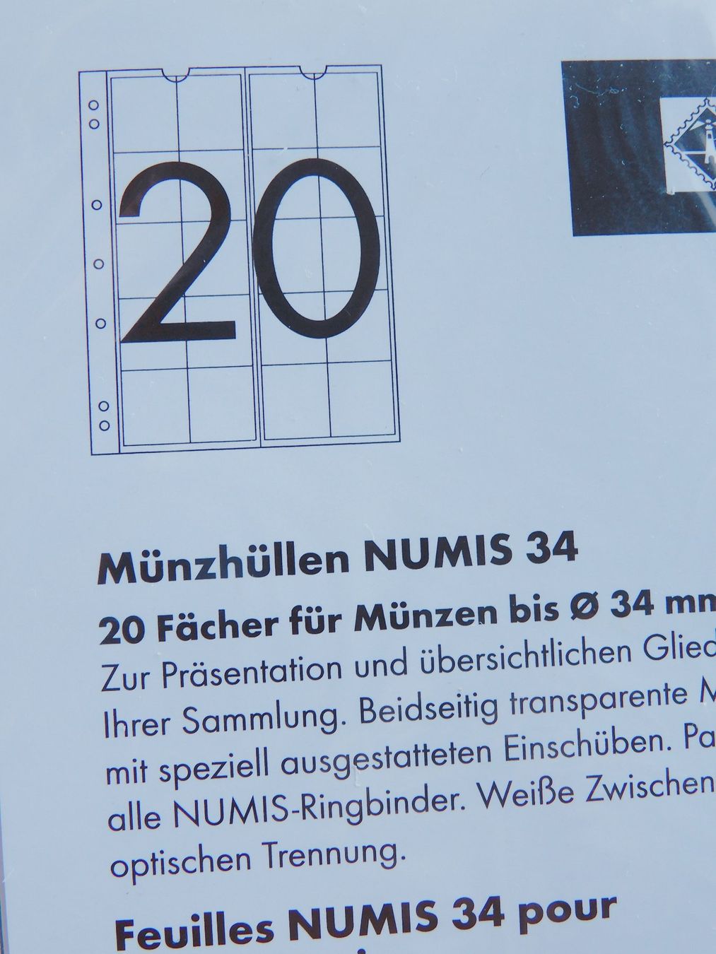 Album: Münzhüllen Numis 34 2 Pack – Nuovo e nell'imballaggio originale da Trasadingen venduto da Traadinger 1