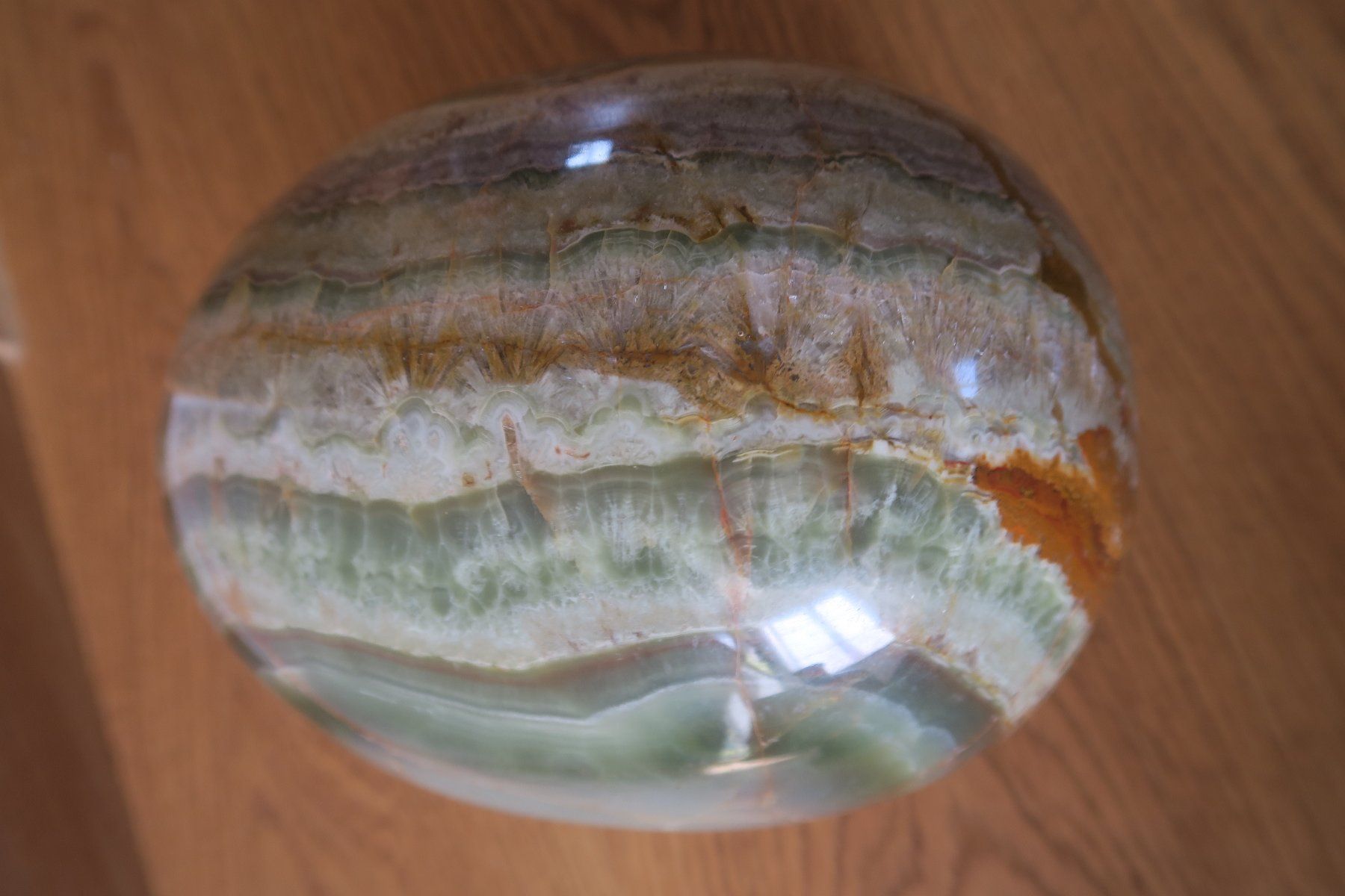 Minerali & Pietre curative: 20 cm grosses Onyx Marmor Ei  mit Standschale – Usato da Wädenswil venduto da Turusukko 4