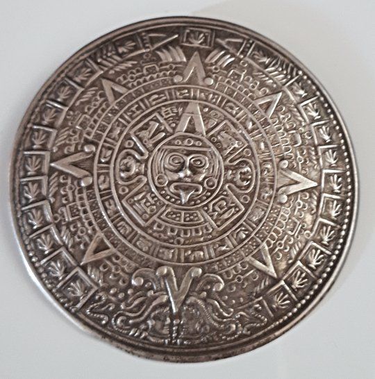 Silber Amulett Maya Kalender | Kaufen auf Ricardo