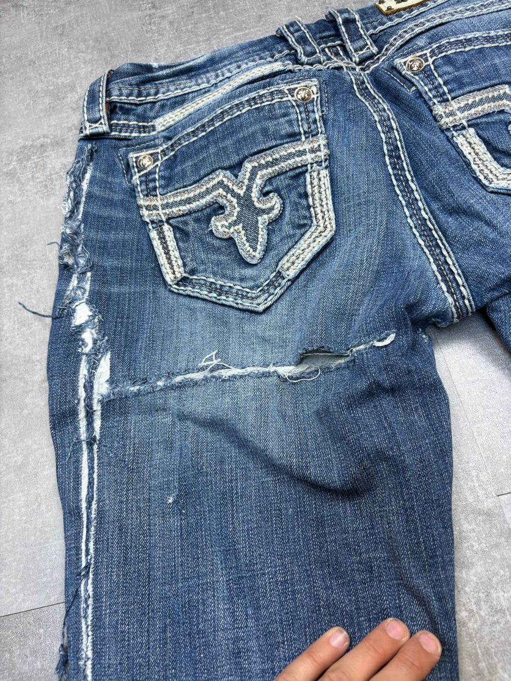 Jeans: Rock Revival Bootcut Flared Jeans - Grösse L/29 – Usato da Werdenberg venduto da hase.vintage 5