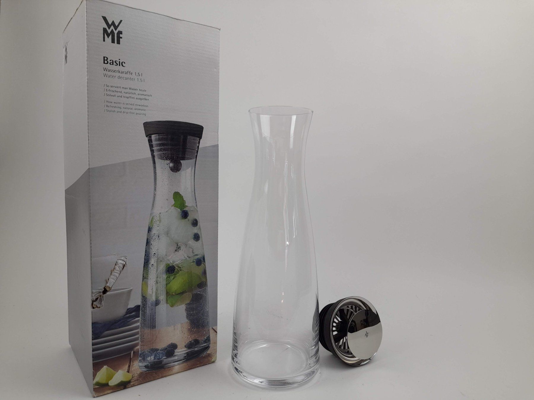 WMF Karaffen: WMF Wasserkaraffe 1.5 Liter Basic – Neu (gemäss Beschreibung) aus Liebefeld von Restwert_Liebefeld