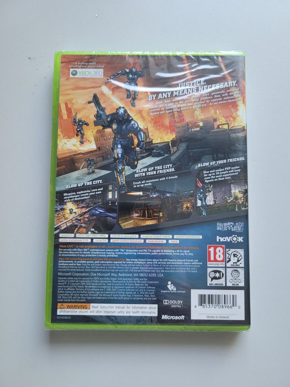 Giochi: Crackdown 2 (XBox 360), neu, sealed! – Nuovo e nell'imballaggio originale da Uezwil venduto da -Retrogames- 1
