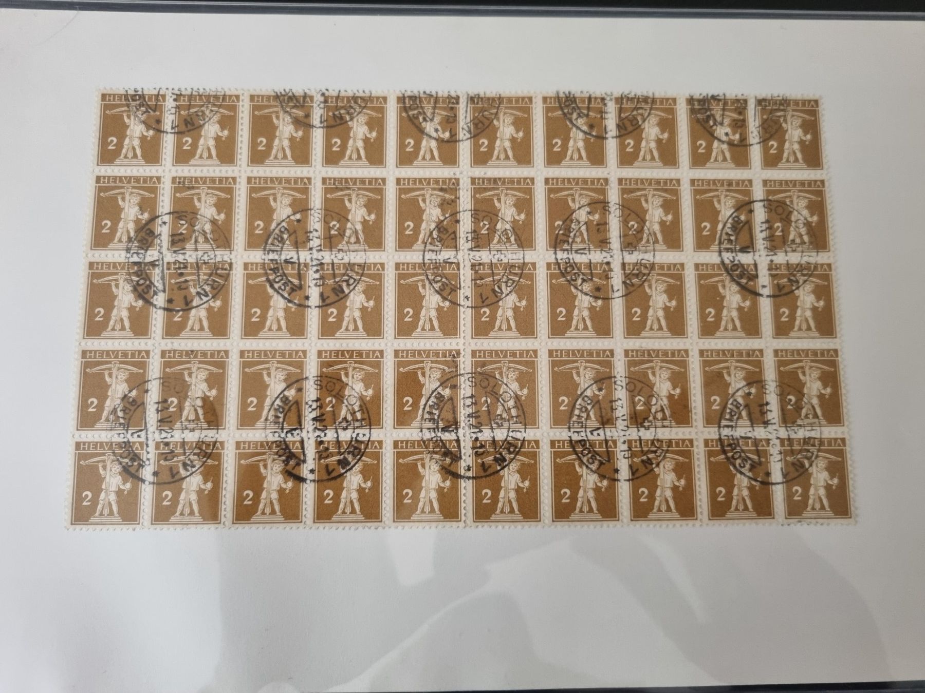 Alle Briefmarken: Lot mit 11 gestempelten Bogen/Bogenteile – Gebraucht aus Gümligen von Geniusbuy 1