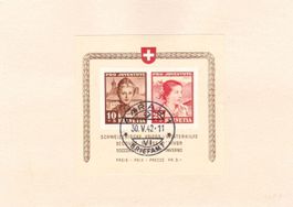 J98I/99I,Block auf Privatkarte,SBK 650.-