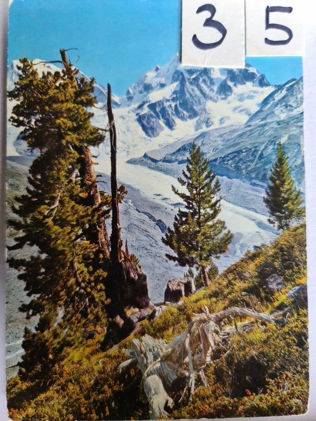Ansichtskarten: Ansichtskarte Tschiervagletscher 1966 – Gebraucht aus Dintikon von Vexi