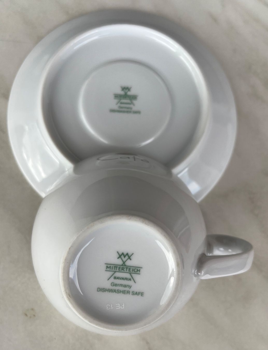 Tassen: Café Tasse mit Unterteller - Mitterteich Bavaria Germany – Neu (gemäss Beschreibung) aus Muttenz von Golden_Times 1