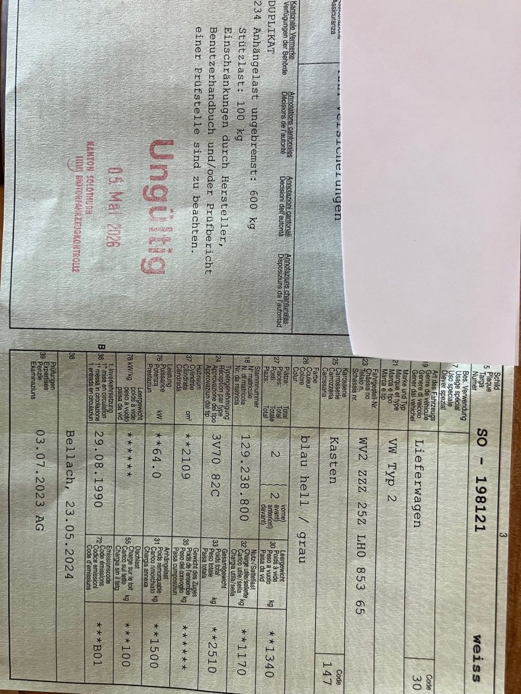 VW Véhicules de camping: VW Typ 2 – D'occasion à Reiden par Lelo69 5