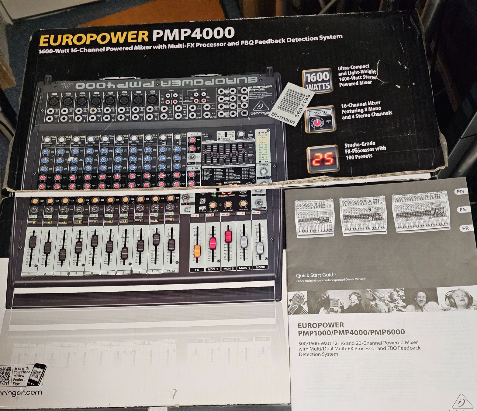 Behringer Console di mixaggio: Europower mixer PMP 4000 – Usato da Dürnten venduto da Anbra1 3