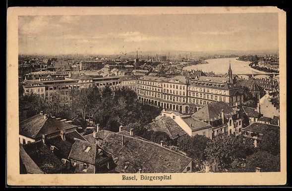 Ansichtskarten: AK Basel, Bürgerspital – Gebraucht aus Berlin von bartko-reher