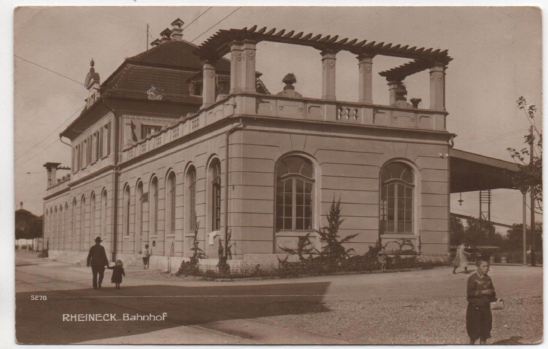 Ansichtskarten: RHEINECK Bahnhof – Neu (gemäss Beschreibung) aus Jona von philajona