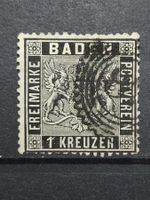 AD Baden Nr. 9  gestempelt 30 Fr