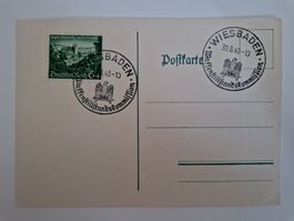 Deutsches Reich Postkarte Briefmarke 1938