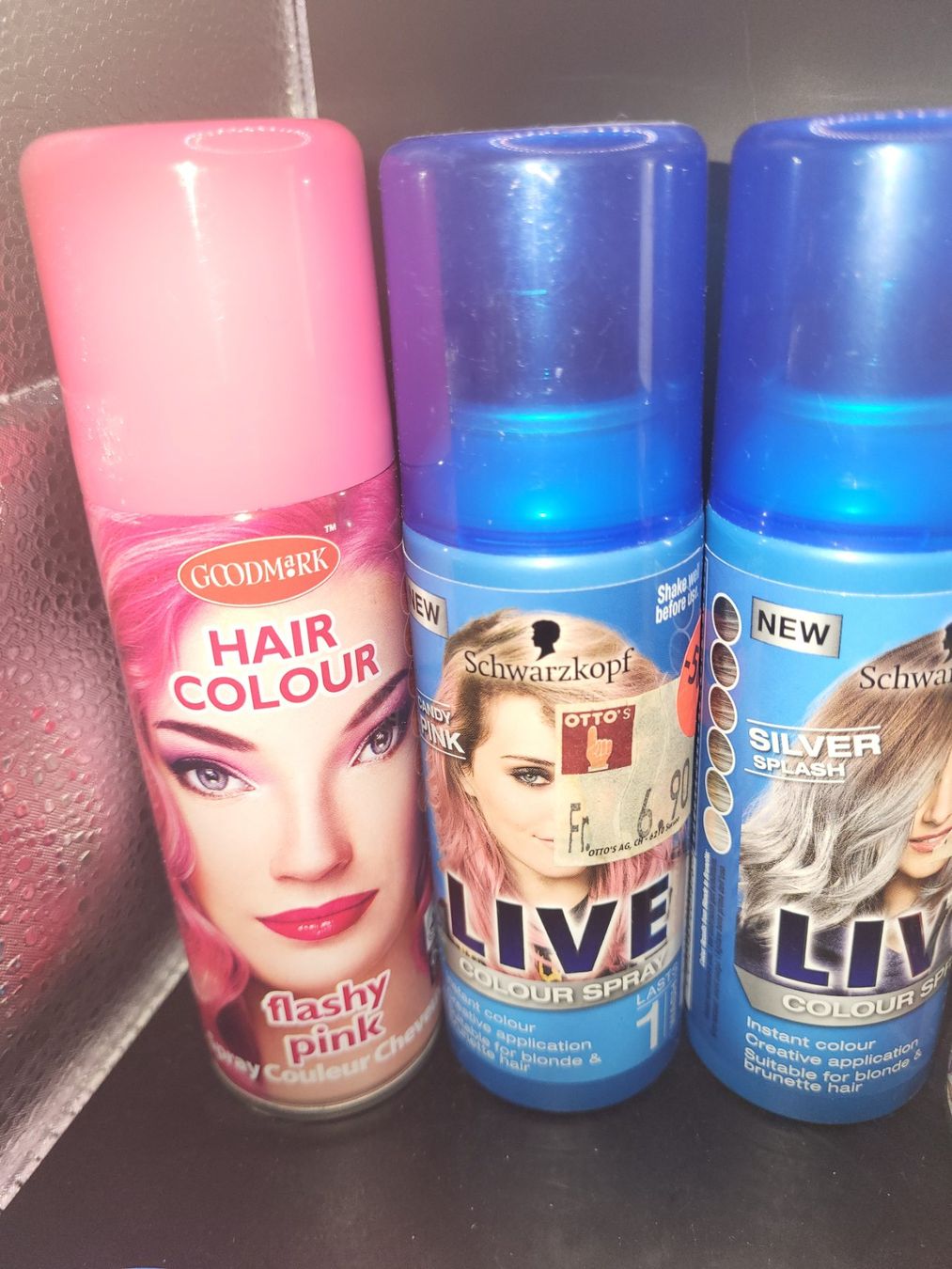 Tinte: 9 x Haarfarben Spray und Kalk – Usato da Guggisberg venduto da Aegertenlehn 2