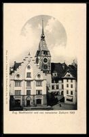 AK Zug, Stadtkanzlei und neu renovierter Zeittturm
