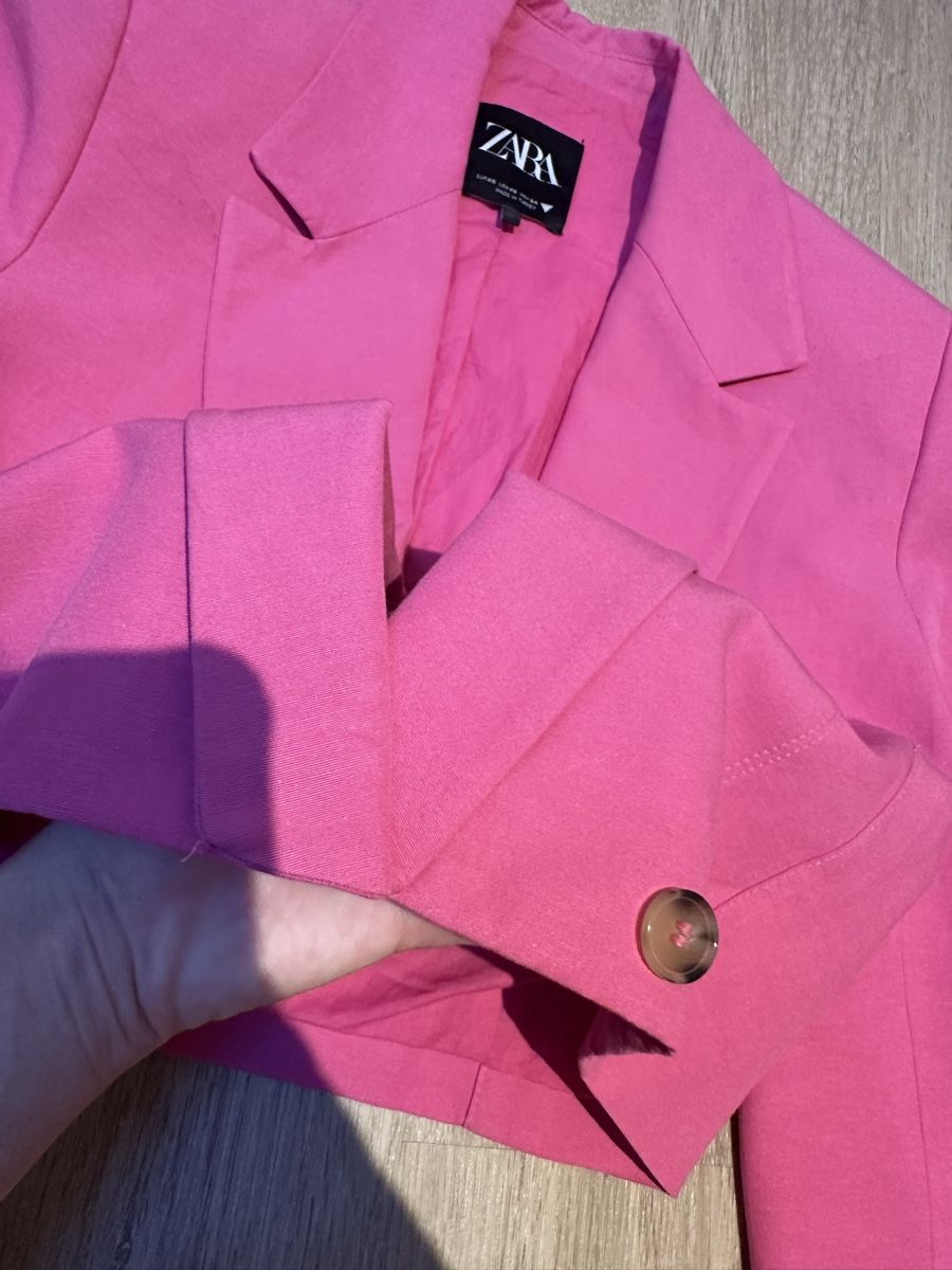 Zara Jacken: Zara Blazer Pink Cropped – Neu (gemäss Beschreibung) aus Zürich von Isabella123 3
