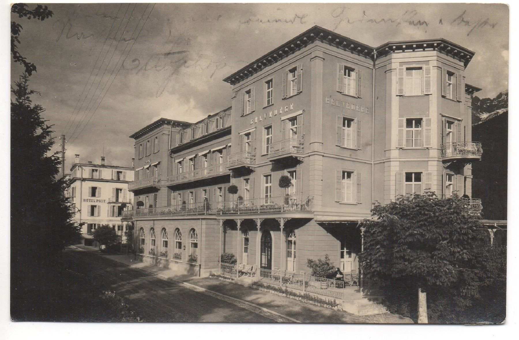 Cartoline postali: SCHULS Hotel Post und Belvedere – Usato da Jona venduto da philajona