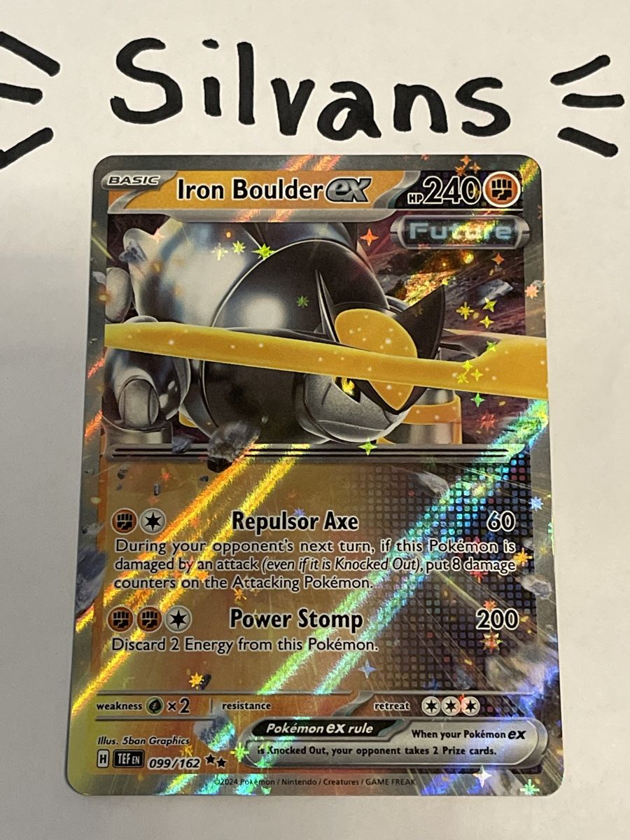 Pokémon Carte collezionabili: Iron Boulder ex 099/162 Temporal Forces Englisch – Nuovo (secondo la descrizione) da Wil SG venduto da Silvans
