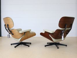 Eames Lounge Chairs von Vitra | Leder Créme