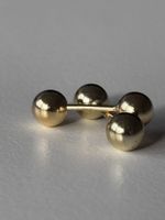 Studs Earring. 925 silver . Gold plated .