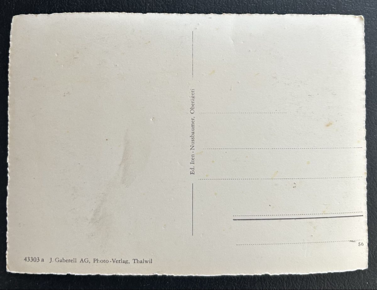 Cartoline postali: Flugaufnahme Oberägeri  – Usato da Horw venduto da Tellbub 1