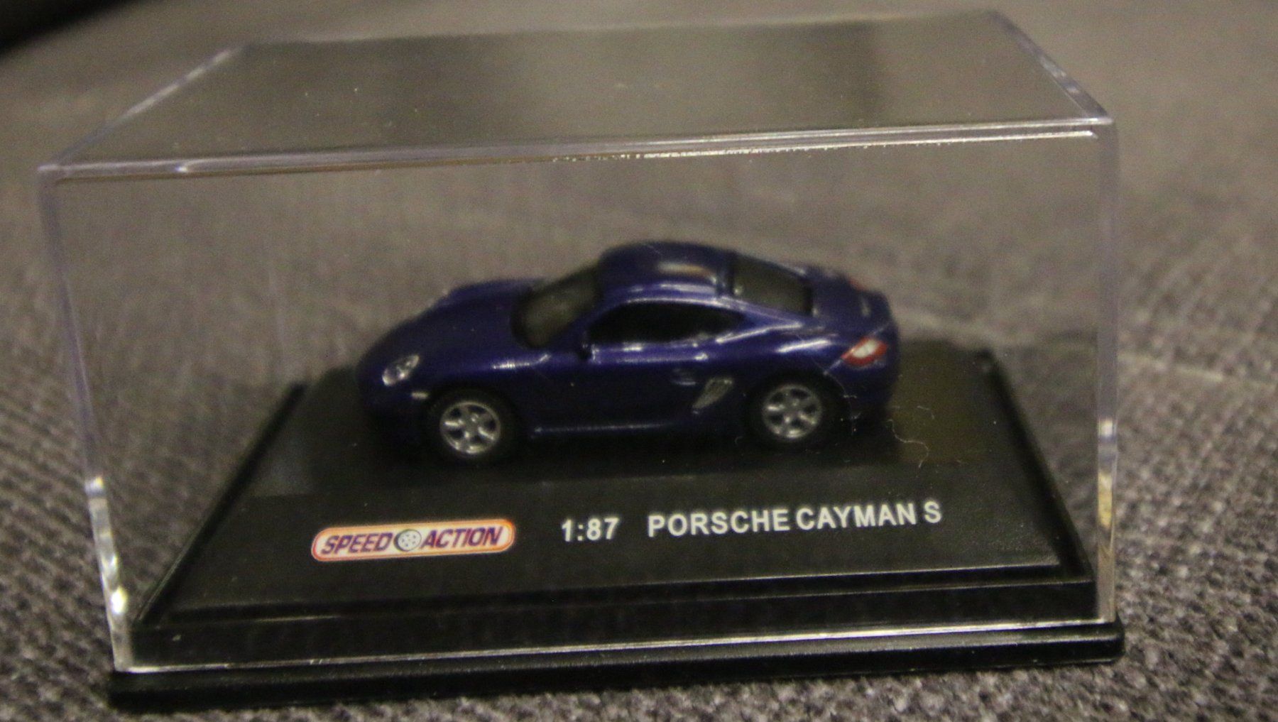 Porsche Modellautos: Porsche Cayman 1:87 Blau – Neu und originalverpackt aus Diegten von dolphin04