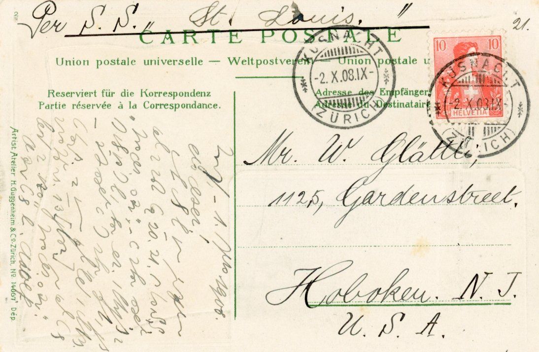 Cartoline postali: Sion   VS      en  1 9 0 8 – Usato da Brig venduto da Valcards54 1